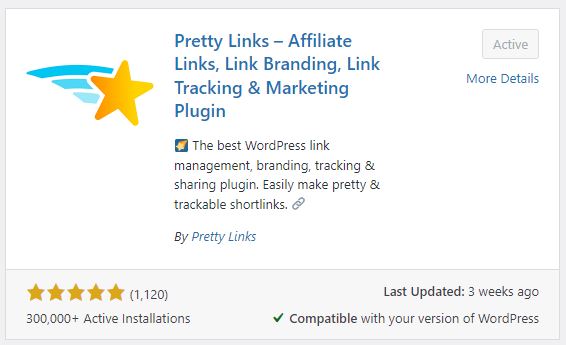how to install pretty links