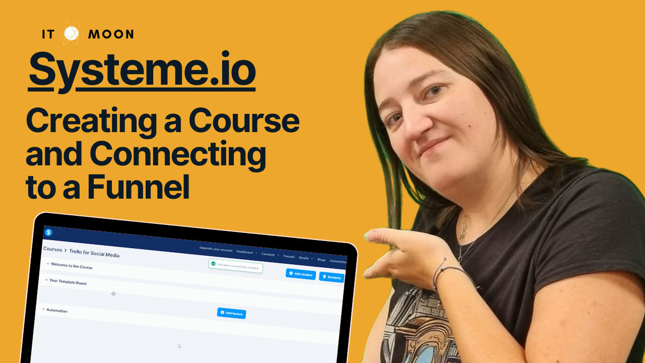 Read more about the article Systeme.io ✨ Creating a Course and Connecting to a Funnel ✨ Step by Step Tutorial