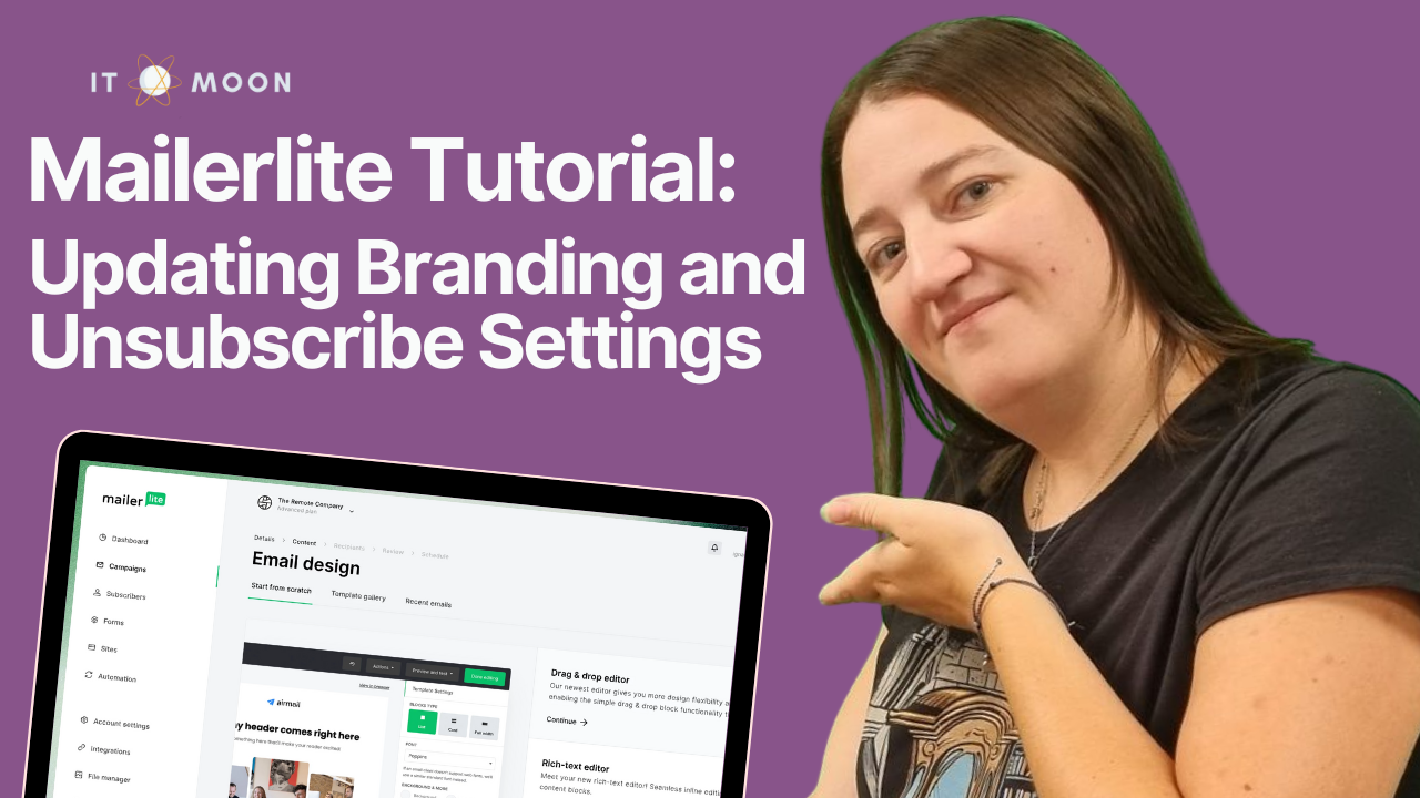 Read more about the article Mailerlite Tutorial: Updating Branding and Unsubscribe Settings